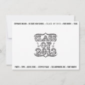 Junge u. alte Foto-Abschluss-Klasse von Karte 2013 (Rückseite)