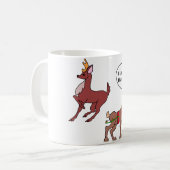 Junge u. alte Rotwild Kaffeetasse (Vorderseite Links)