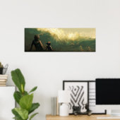 Junge, überwunden poster (Heimbüro)