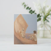 Junge und Affe 2010 Postkarte (Stehend Vorderseite)