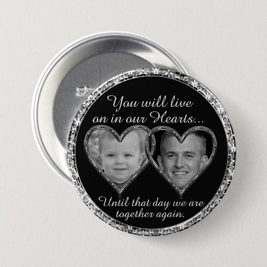 Junge und alte Erinnerung Button (Vorne & Hinten)