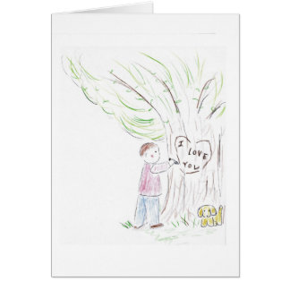 Junge und Baum