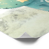 Junge und Dinosaur Freund Kinderzimmer Wall Art Poster (Ecke)