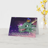 Junge und Dragon Geburtstag Karte (Gelbe Blume)