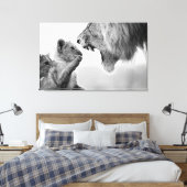 Junge und furchterregende Kunst Leinwanddruck (Insitu (Schlafzimmer))