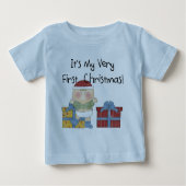 Junge und Geschenke 1. Weihnachtsgeschenke Baby T-shirt (Vorderseite)