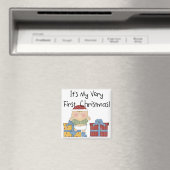 Junge und Geschenke 1. Weihnachtsgeschenke Magnet (In Situ (Geschirrspüler))