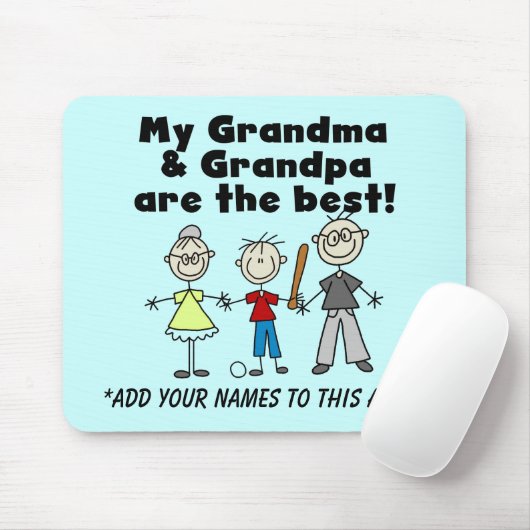 Junge und Großeltern kundengerechtes Mousepad (Mit Mouse)