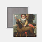 Junge und Hund, Bibius Vincit Magnet (Vorderseite/Rückseite)