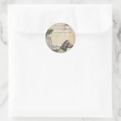 Junge und Hund Runder Aufkleber (Tasche)