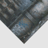 Junge und Hund Urban Edge Stormy Blue Découpage Seidenpapier (Ausschnitt)