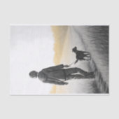 Junge und Hunde Landschaft Decoupage Seidenpapier (Vorderseite)