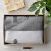 Junge und Hunde Landschaft Decoupage Seidenpapier (Geschenk)