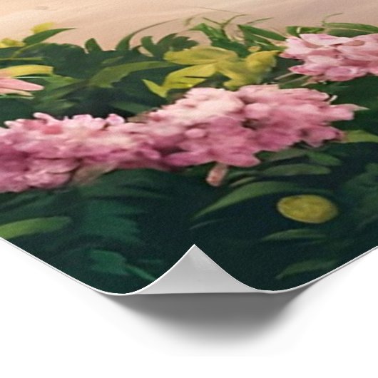 Junge und Hunde Sommertag Poster (Ecke)