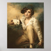 Junge und Kaninchen von Sir Henry Raeburn Poster (Vorne)