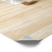 Junge und Mädchen (4-9), die Taekwondo-Kicks üben Poster (Ecke)