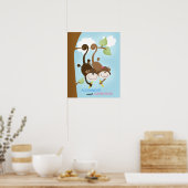 Junge und Mädchen Affen WALL ART PRINT 16x20 Poster (Küche)