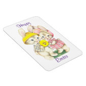 Junge und Mädchen Bunnies Magnet (Rechte Seite)