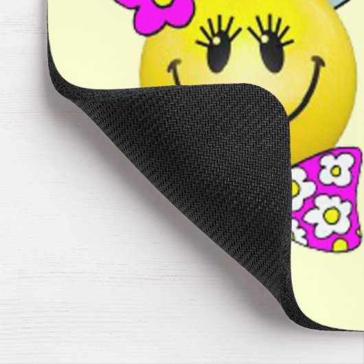 Junge und Mädchen Bunny Face Mousepad (Ecke)