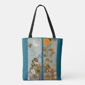 Junge und Mädchen der 1920er Jahre im Herbst Tasche (Rückseite)