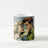 Junge und Mädchen, die Liebe machen, Für Comic Buc Kaffeetasse (Mittel)
