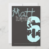 Junge und Mädchen Gymnastik Geburtstag Einladung (Vorderseite)