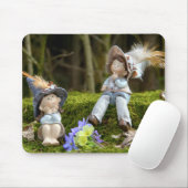 Junge und Mädchen im Moss Mousepad (Mit Mouse)