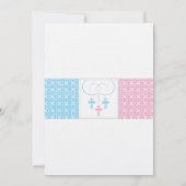 Junge und Mädchen-Taufe-u. Kommunions-Einladung Einladung (Rückseite)