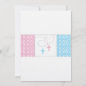 Junge und Mädchen Twins Einladung feiern (Rückseite)