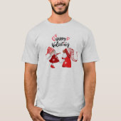 Junge und Mädchen Valentine gnome glücklichen vale T-Shirt (Vorderseite)