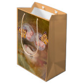 Junge und Mädchen Zwillinge Mittlere Geschenktüte (Rückseite Schrägansicht)