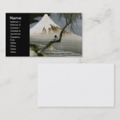 Junge und Mount Fuji Hokusai japanische Fine Art Visitenkarte (Vorne/Hinten)