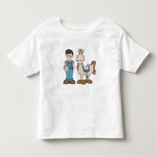 Junge und Pony Kleinkind T-shirt