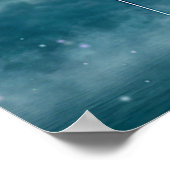 Junge und Seepferde Fischen auf dem Mond Poster (Ecke)