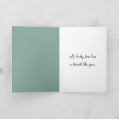 Junge und sein Hund zum Geburtstag Karte (Innenseite)