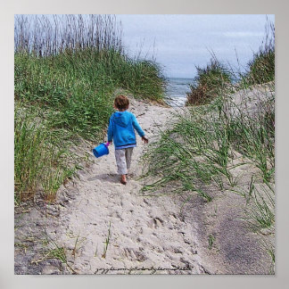 Junge und sein Pail Poster