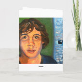 Junge und seine Mama Karte (Rückseite)