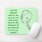 Junge und Teddybär (Kennzeichen-10:14) Mousepad (Mit Mouse)