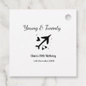 Junge und zwanzig Abenteuer glücklicher Geburtstag Geschenkanhänger (Rückseite)