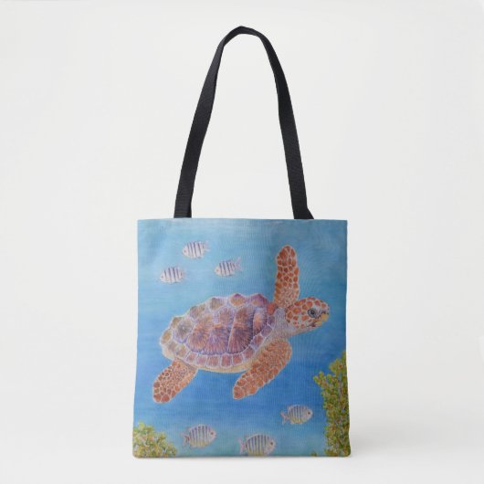 Junge Unechte Karettschildkröte Tasche (Vorderseite)