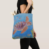Junge Unechte Karettschildkröte Tasche (Von Nahem)
