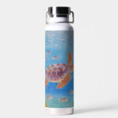 Junge Unechte Karettschildkröte Trinkflasche (Rückseite)