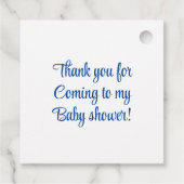 Junge unter der Sea Baby Dusche Geschenkanhänger (Rückseite)