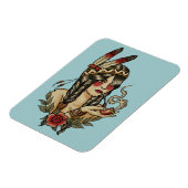 Junge Ureinwohnerfrau Magnet (Linke Seite)