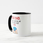 Junge Vater Danke, dass du meinen Hintern abgewisc Tasse (Vorderseite Links)