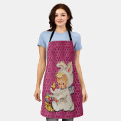 Junge verkleidet als Ostersonnige Metallic auf ros Schürze (Getragen)