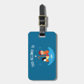 Junge verloren und fand Freundschaft Metal Lunchbo Gepäckanhänger (Vorderseite vertikal)