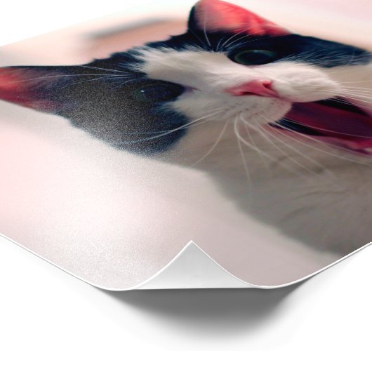 Junge verrückte Überraschung Fotodruck (Ecke)