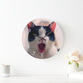 Junge verrückte Überraschung Große Wanduhr (Zuhause)