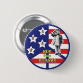 Junge von Illinois-Knopf Button (Vorne & Hinten)